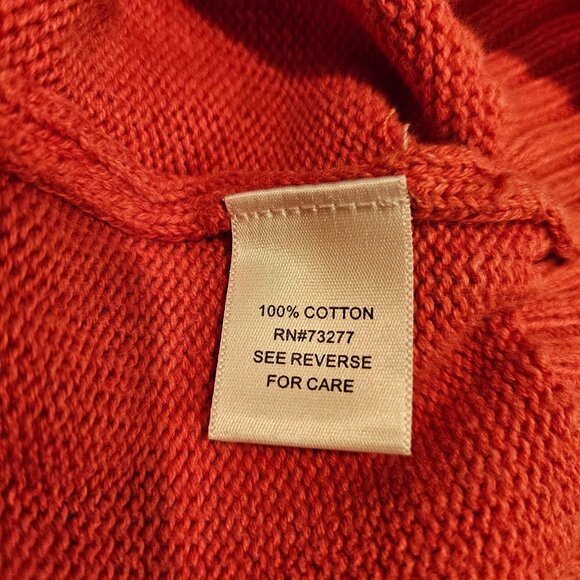 Croft&Barrow Sweater Women XL peachy feminine business Cotton preppy nerd school - Picture 8 of 9